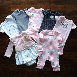 💎 3/$35 Carter's Kitty Collections Newborn